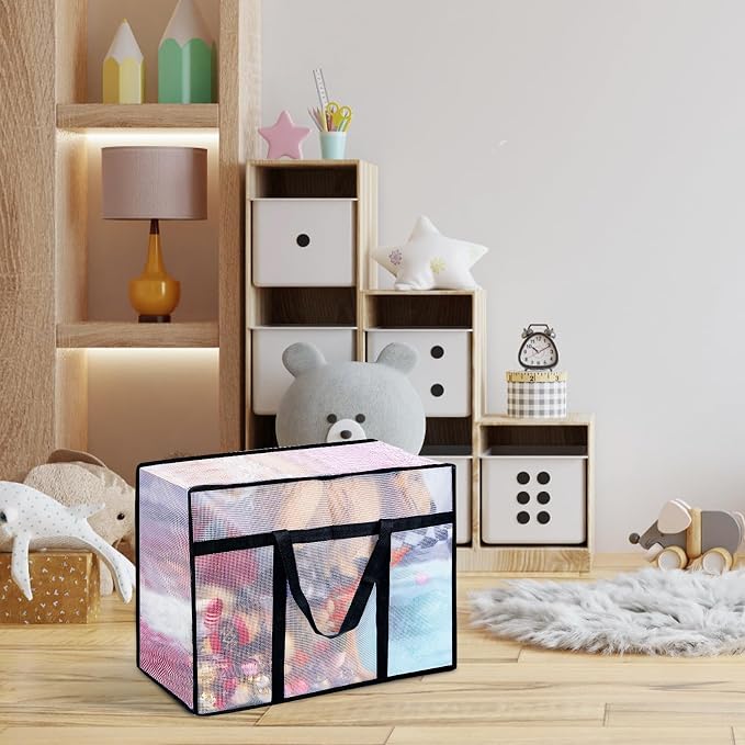 4 Pack Clear Blanket Storage Bags - Image 8