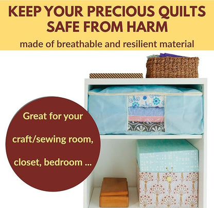 Madam Sew Quilt Blanket Storage Bag|Blanket Organizer|Comforter Storage - Image 3