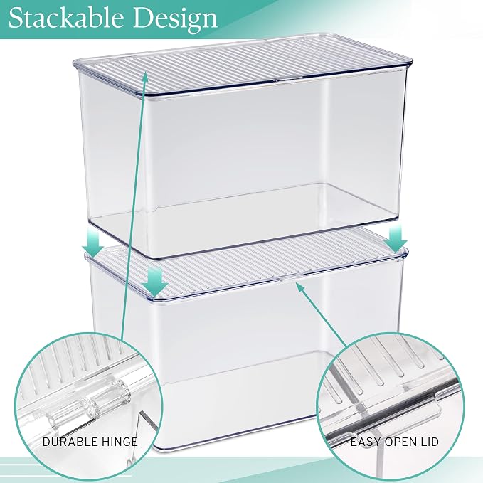 Sorbus Durable Plastic Storage Bins - Image 5