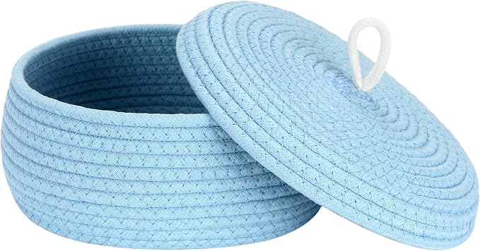 Sea Team Round Cotton Rope Storage Basket by SeaTeam