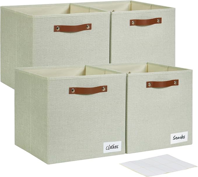 Collapsible Fabric Storage Cube Bins by Bagnizer