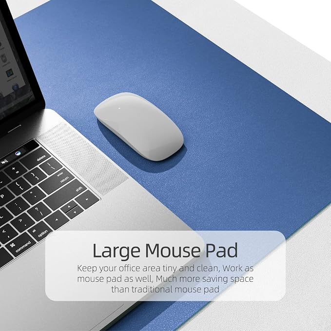 YSAGi Office Desk Pad, Desk Mat, 23.6" x 13.7" Ultra Thin Waterproof PU Leather - Image 4