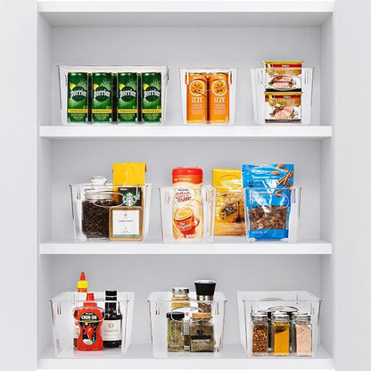 Sorbus Small Clear Plastic Storage Bins - Image 5