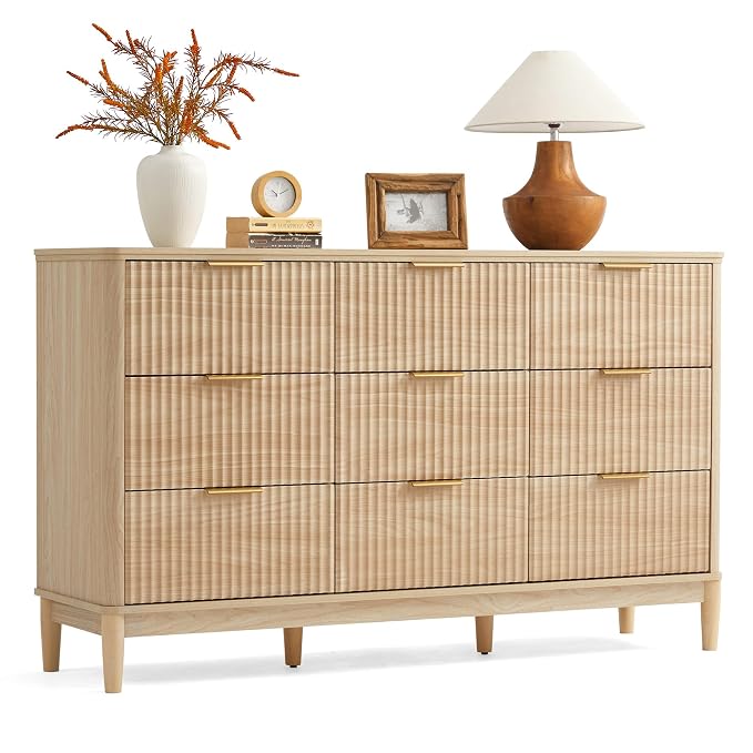 LINSY Fluted Dresser for Bedroom by Linsy
