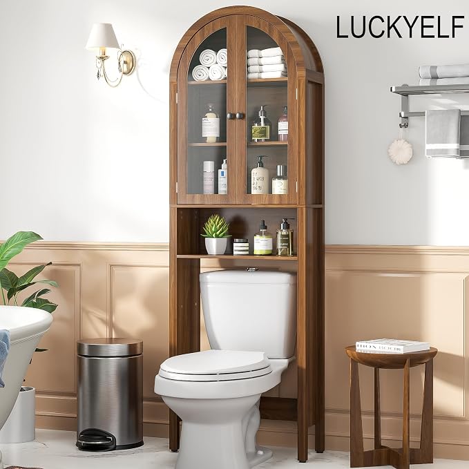 Arched Over The Toilet Storage Cabinet - Image 6