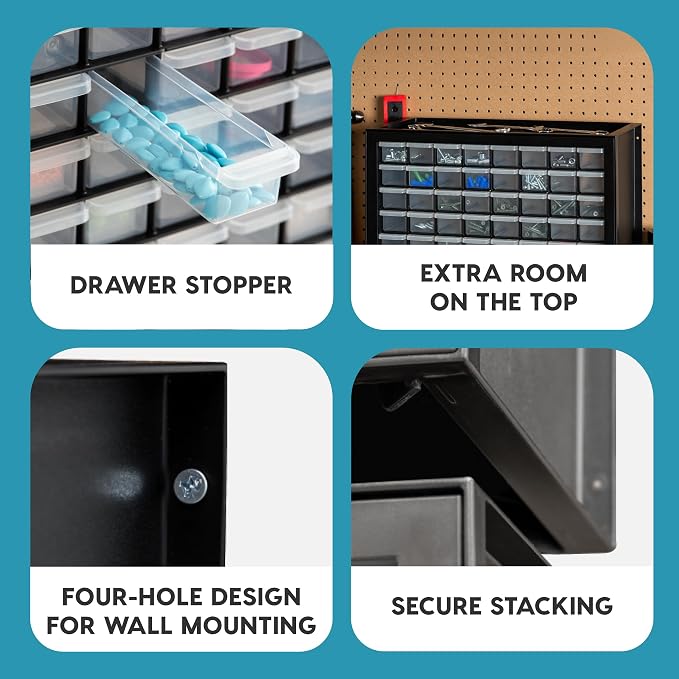 IRIS USA 64-Drawer Screw Organizer, Hardware Storage, Made in USA, Building - Image 5