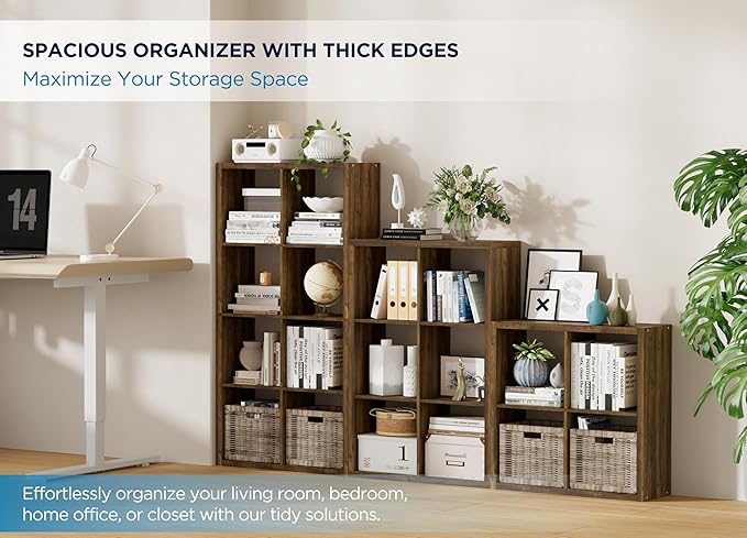 5 Cube Storage Organizer Single Row, Cube Shelf - Image 3