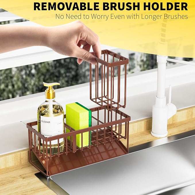 Cisily Kitchen Sink Caddy, Sponge Holder - Image 4