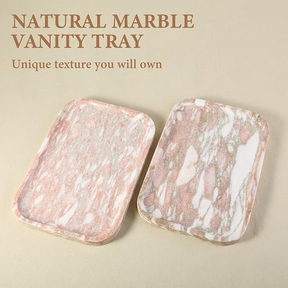 Marble Vanity Tray, Marble Bathroom Tray Countertop, Decorative Tray - Image 2