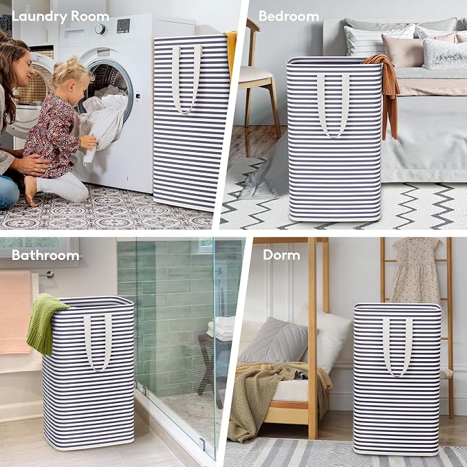 Lifewit 2 Pack Laundry Basket 80L Each, Collapsible Clothes Hamper - Image 6