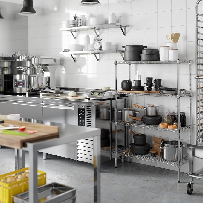 14" Deep x 36" Wide x 54" Height Wire Shelving Kit | 4-Tier | NSF Commercial - Image 5