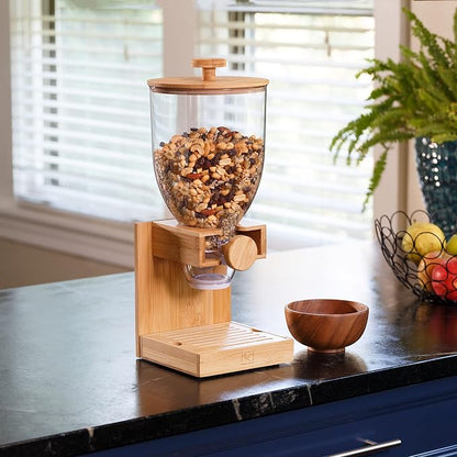 Honey Can Do Bamboo Cereal Dispenser, Natural KCH-09385 Natural, 17.5 oz - Image 4