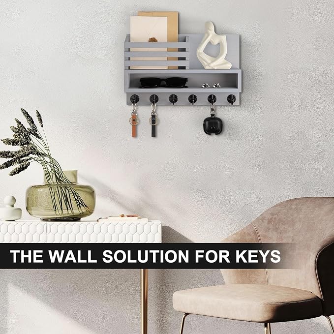 Key and Mail Holder Wall Mount, Key Hanger - Image 7