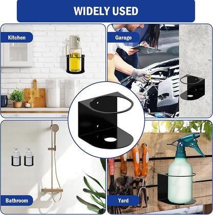 2 Pcs Spray Bottle Holder, Heavy-Duty Bottle Holder, Wall Mounted Cup Holder - Image 5