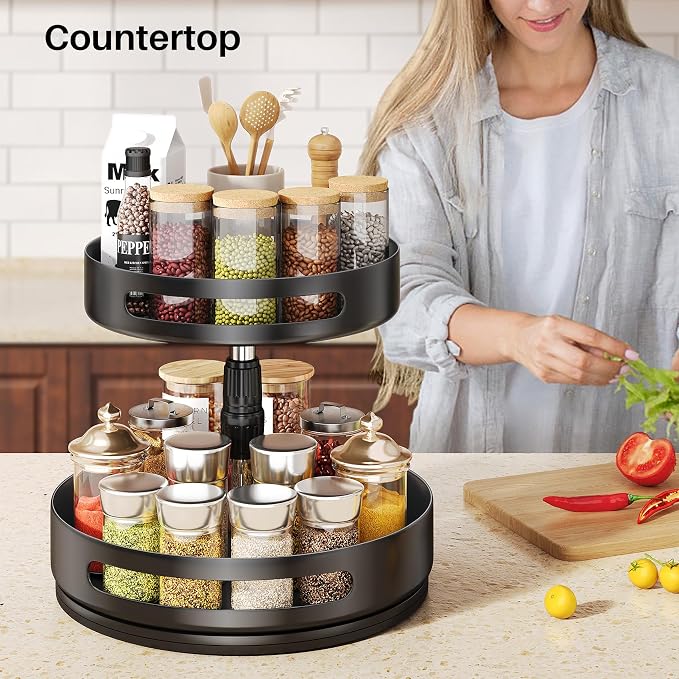 Lazy Susan Organizer Spice Rack - Image 8