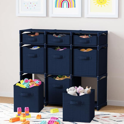 9 Cube Distressed Organizer - Image 2
