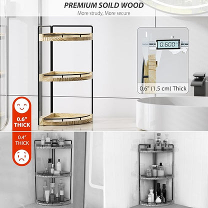Corner Bathroom Counter Organizer, 3 Tier Bathroom Storage Countertop - Image 4
