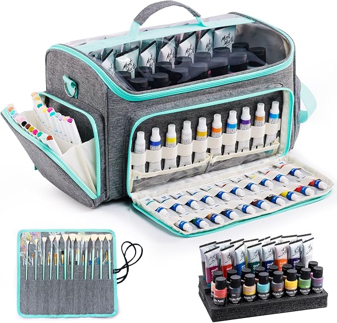 SFYBYHEART Acrylic Paint Organizer Bag by SFYBYHEART