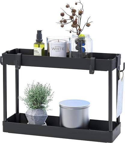Simple Houseware 2-Tier Under Sink Organizer Storage Tray - Image 7