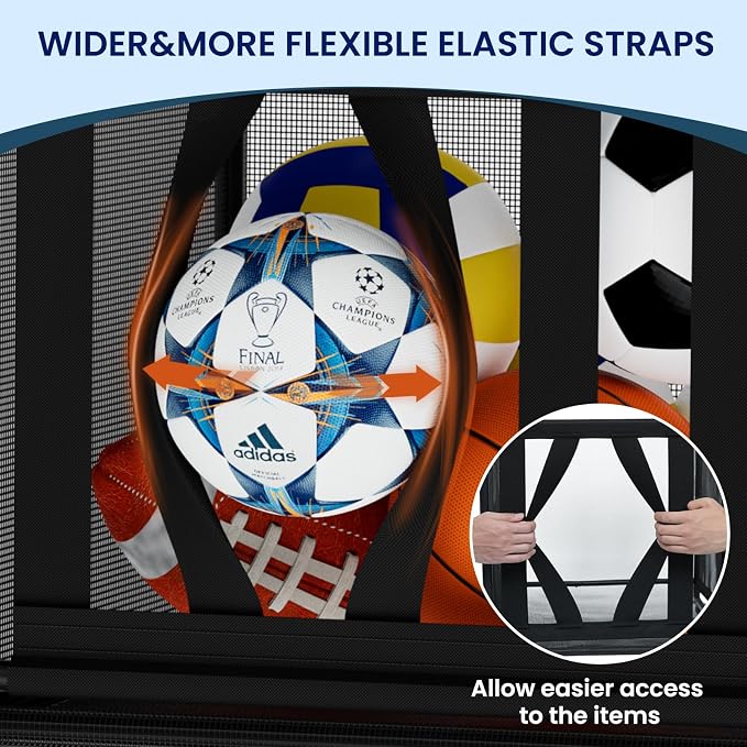 Ball Storage Cart, Sports Equipment Organizer - Image 3