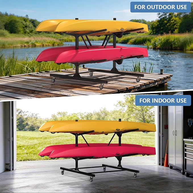 Kayak Storage Rack, Heavy Duty Freestanding Kayak Rack - Image 7