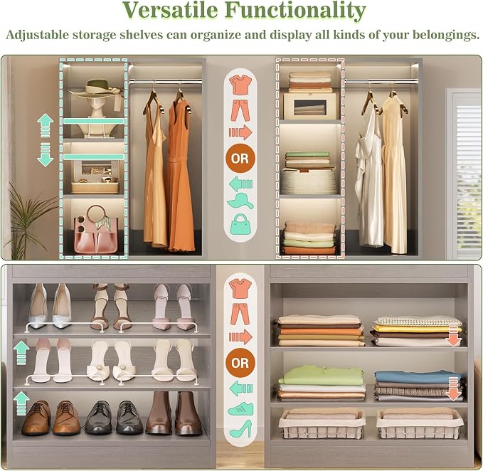 Besiost Closet System, Walk-in Closets Systems, Free Standing Reach in Closet - Image 4