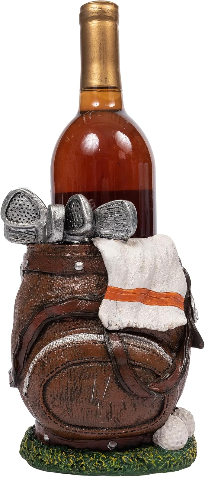 Golf Bag Wine Bottle Holder Decorative Bar Decor Single Bottle Holder by CornerMerchant