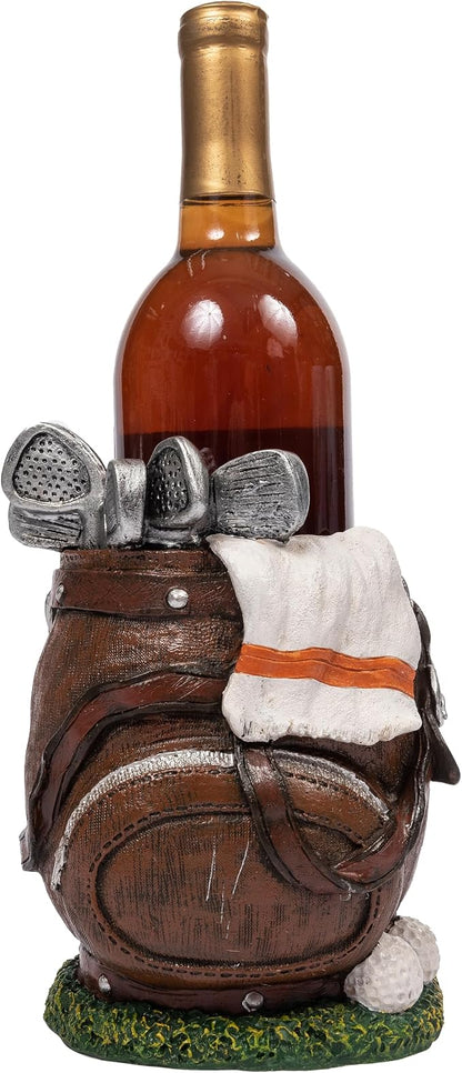 Golf Bag Wine Bottle Holder Decorative Bar Decor Single Bottle Holder by CornerMerchant