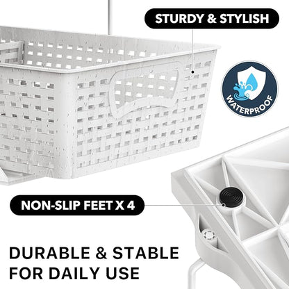 Simple Houseware 2 Tier Bathroom Organizer Tray Pull-Out Sliding Drawer - Image 5