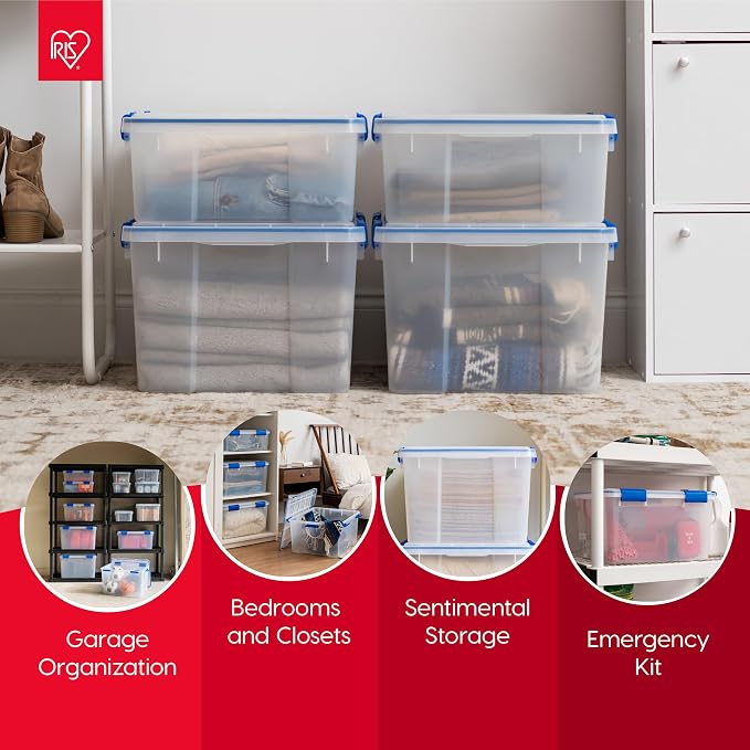 IRIS USA 3-Pack 16 Qt Storage Bins - Image 3