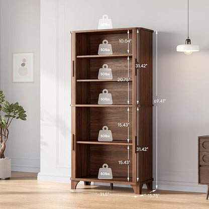 Decofy 69" Tall Kitchen Pantry Storage Cabinet - Image 2