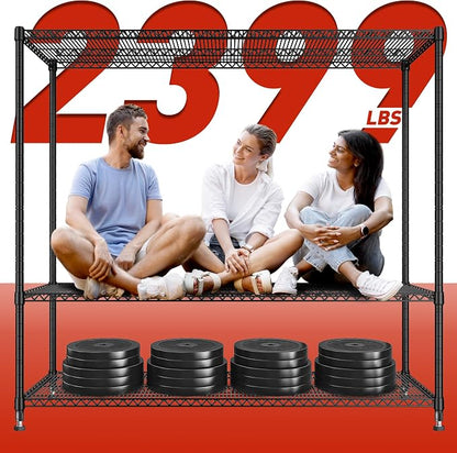 REIBII 60''W Storage Shelves 2399LBS Metal Shelving Unit - Image 7