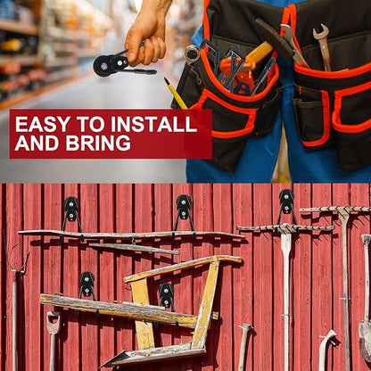 Landhoow Large Magnetic Hooks Heavy Duty Garage Magnet Hooks Strong Storage - Image 5