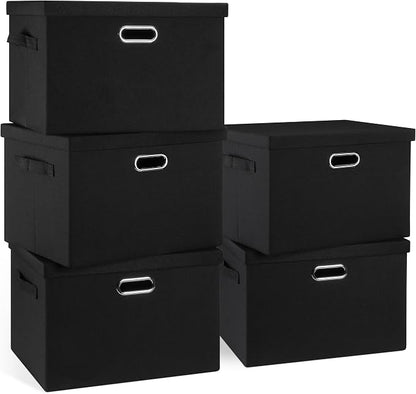 Large 17" 36 Quart Collapsible Stackable Storage Bins by GraciadecoStorage