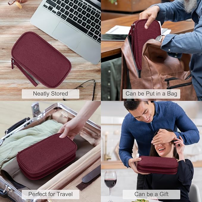FYY Electronic Organizer, Travel Cable Organizer Bag Pouch Electronic - Image 7