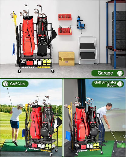 Golf Bag Storage Garage Organizer - Image 6