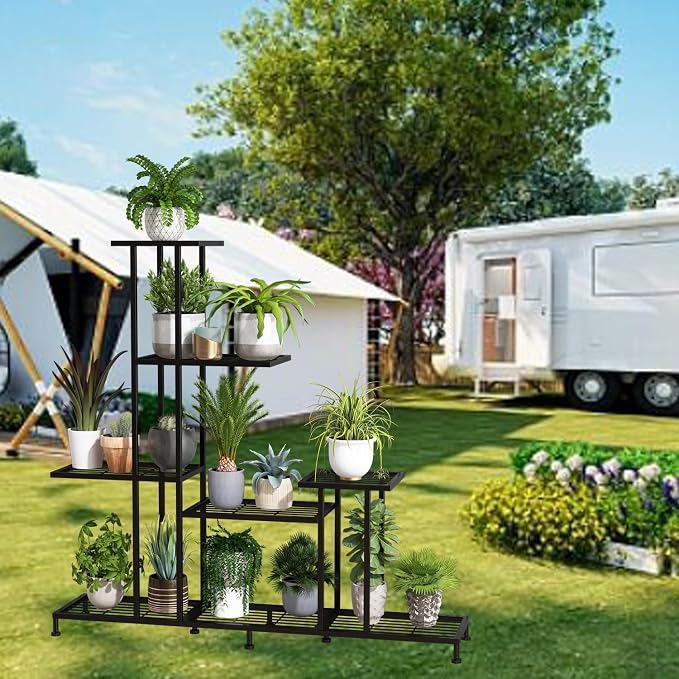 Twhep Heavy Duty Metal Plant Stand, 5 Tiers Multifunctional Plant Stand - Image 3
