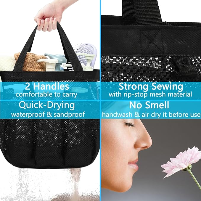Fammart Mesh Shower Caddy Portable - Image 7