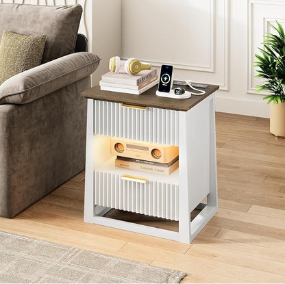 HIFYOBRO Fluted Nightstands Set of 2 - Image 4