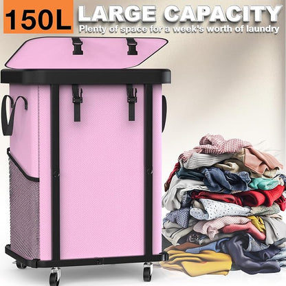 150L Large Fashion Laundry Basket - Image 2