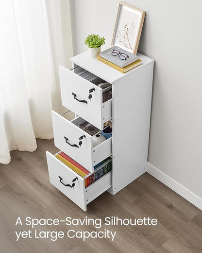 VASAGLE 3 Drawer File Cabinet, File Cabinet - Image 4