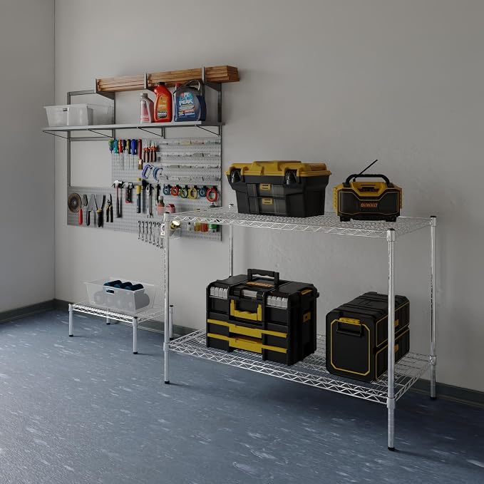 24" Deep x 42" Wide x 34" Height Wire Shelving Kit | 2-Tier | NSF Commercial - Image 2