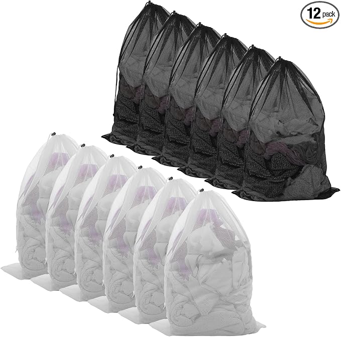12-Pack Large Mesh Laundry Bags by Unknown