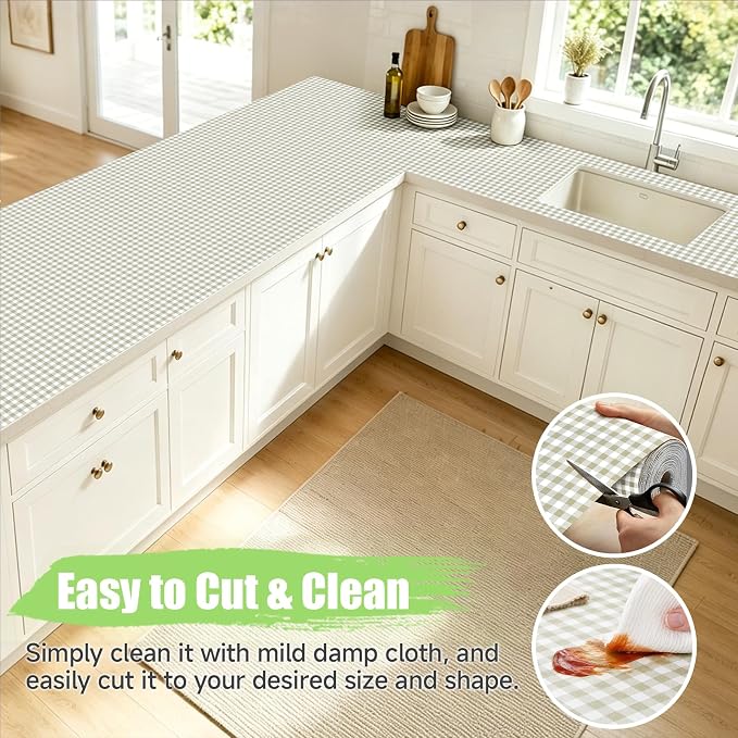 Songrey Shelf Liner and Drawer Liner 12" x 240", Non-Adhesive Non-Slip Kitchen - Image 4