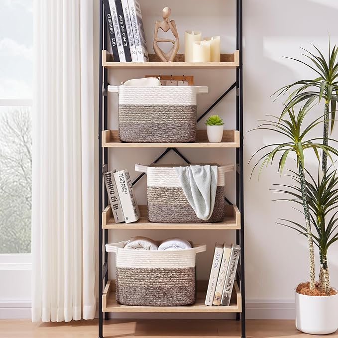 Storage Basket for Organizing, Woven Baskets for Storage, Rectangle Decorative - Image 4