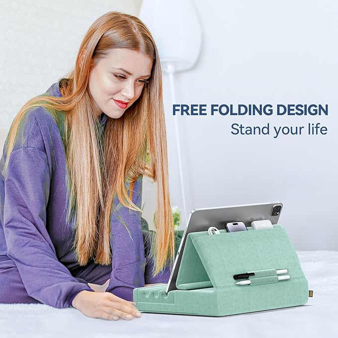 KDD Tablet Pillow Holder, Foldable iPad Stand - Image 2
