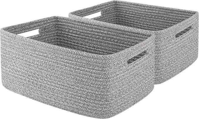 OIAHOMY Storage Basket for Shelves, Closet Cube Storage Bins Baskets for by MasterofSpaceOptimization