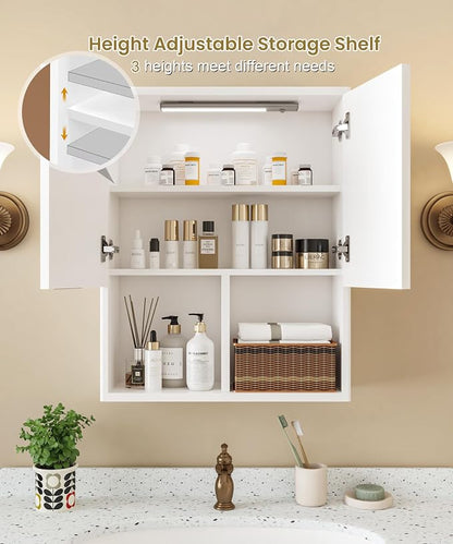 HAIOOU Fluted Bathroom Wall Cabinet - Image 5