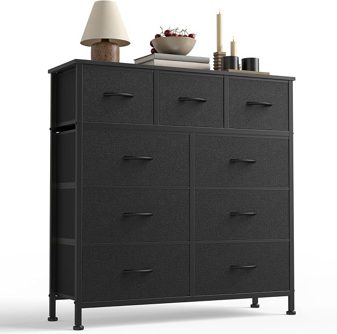 Sweetcrispy 9-Drawer Fabric Dresser Storage Tower by Sweetcrispy