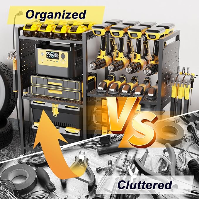 6-Tier Large Power Tool Organizer Cart - Image 4